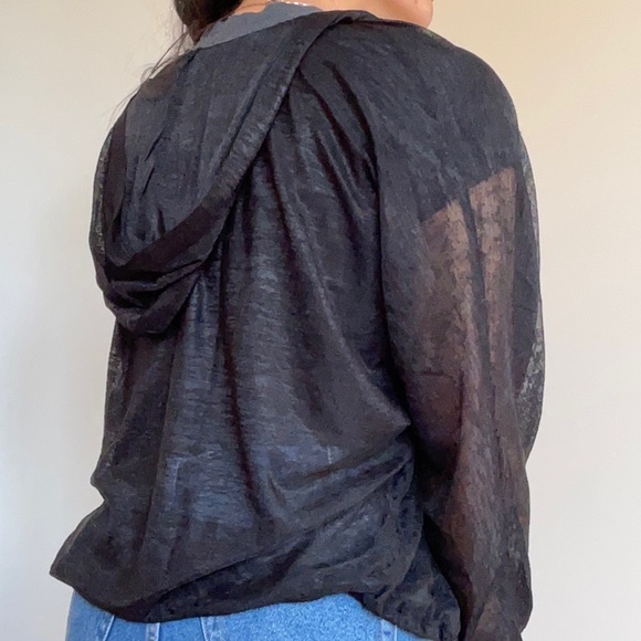 Sheer Black Blouse - Picture 3 of 5